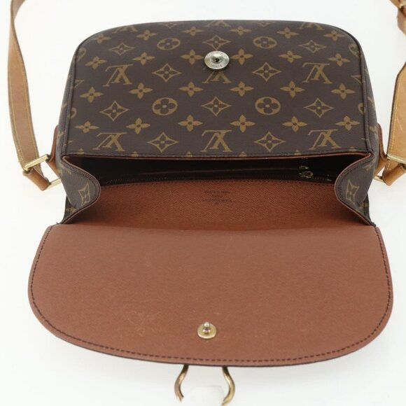 Authentic LOUIS VUITTON Monogram Saint Cloud GM Shoulder Bag M51242 LV - Picture 6 of 16